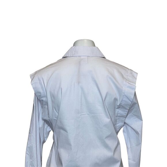 House of Harlow 1960 NWT white long sleeve button up shirt size XS - Picture 7 of 13